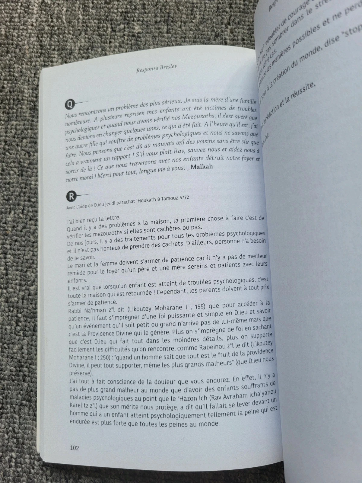 Livro Responsa Breslev Tomo 1 Rav Eliezer Chlomo Shik Na'hman de Breslev Tikun Haklali – photo 5